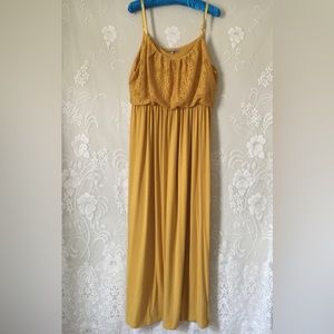 Baileyblue Marigold Yellow Whimsical Maxi Dress